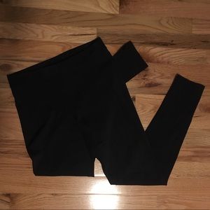 Shiny Black PINK Leggings